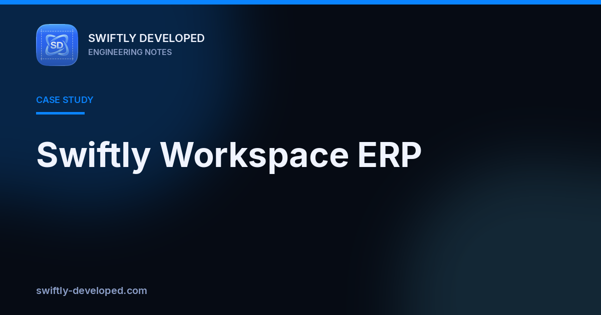 Swiftly Workspace ERP
